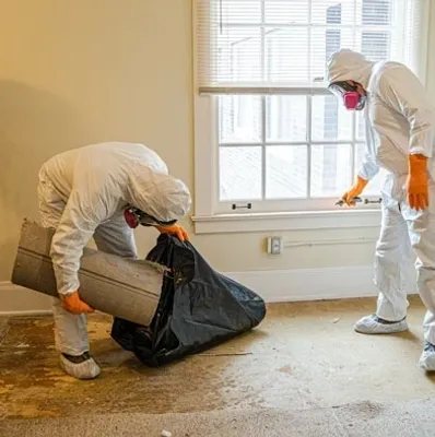 Turnover cleanout in progress